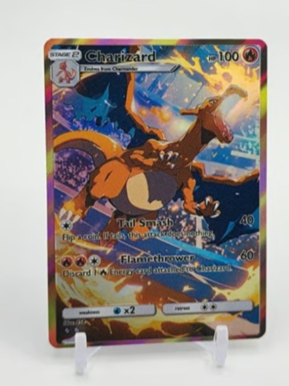 CHARIZARD Art Card READ DESCRIPTION: HOLO CHARIZARD Card CHARIZARD Pokemon Card